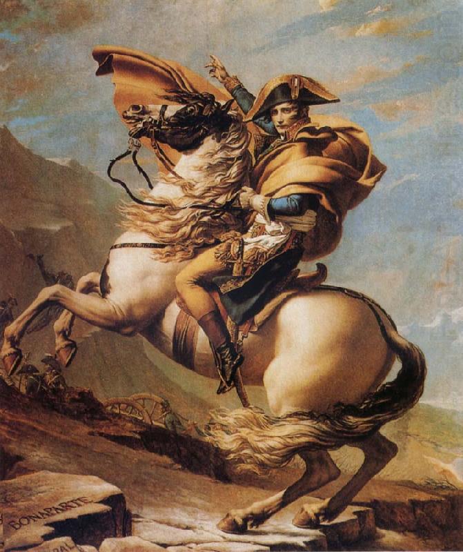 Napoleon Crossing the Alps, Jacques-Louis David